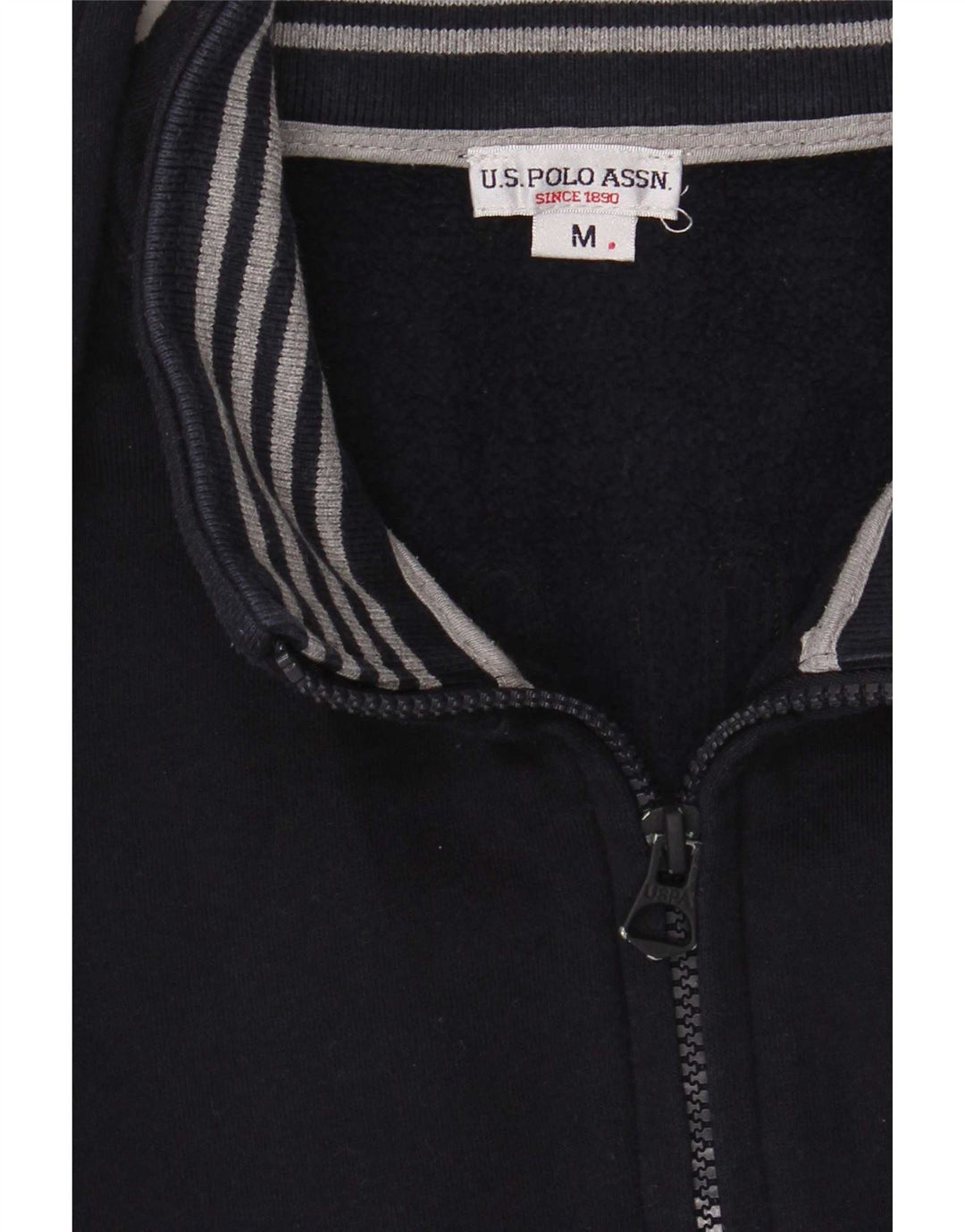 US Polo Assn. Jaqueta masculina de agasalho gráfico médio azul marinho