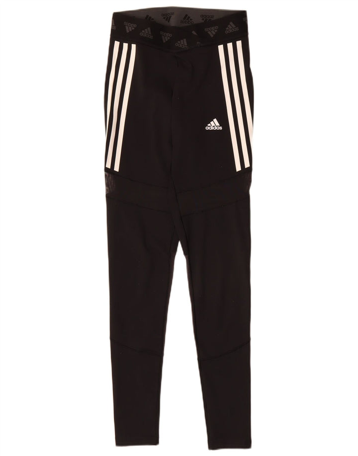 Leggings Adidas Aeroready Femininas UK 8/10 Pequenas Poliéster Preto
