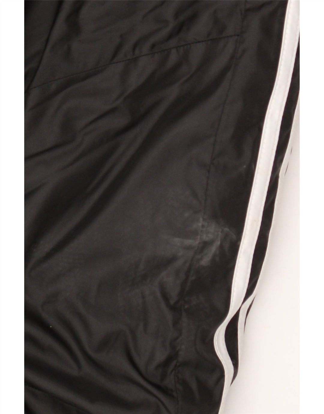 Jaqueta corta-vento masculina Adidas com capuz UK 44 2XL poliéster preto