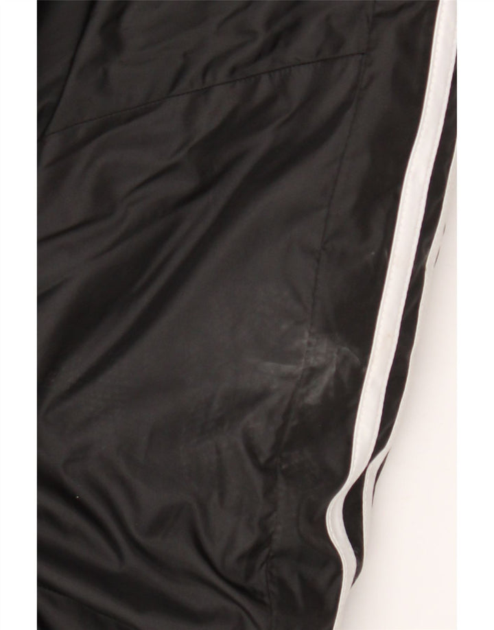Jaqueta corta-vento masculina Adidas com capuz UK 44 2XL poliéster preto