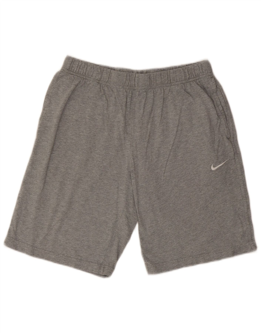 Shorts esportivos masculinos NIKE grandes de algodão cinza