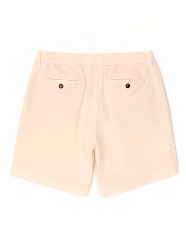 Boden Womens Chino Shorts UK 14 Grande W32 Algodão Branco