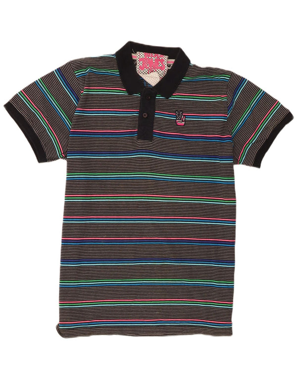 Camisa polo masculina de manga curta Jack & Jones XL listrada multicolorida