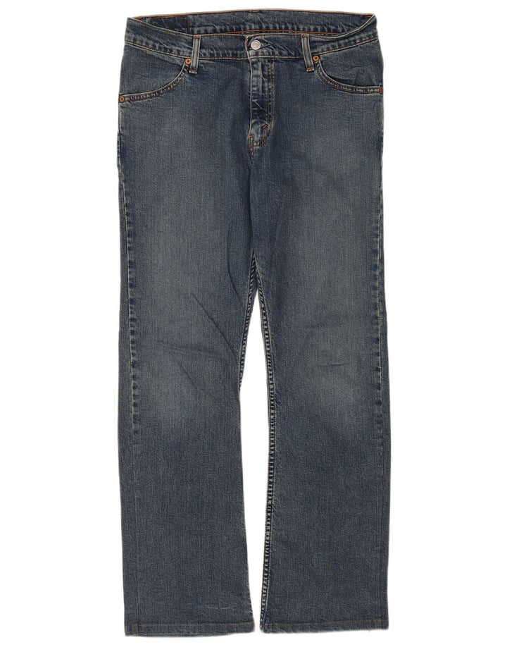 Calça jeans feminina Levi's 560 Straight W30 L29 azul algodão