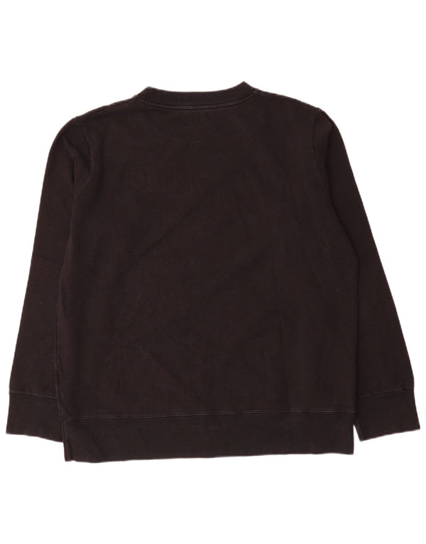 Converse feminino gráfico moletom jumper UK 16 grande algodão preto