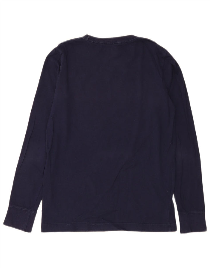 Top gráfico Levi's Boys manga comprida 11-12 anos azul marinho algodão