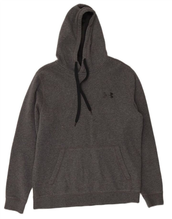 UNDER ARMOUR Suéter masculino com capuz e algodão cinza médio