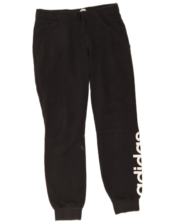 Adidas Womens Graphic Tracksuit Calças Joggers UK 8/10 Small Black Sports