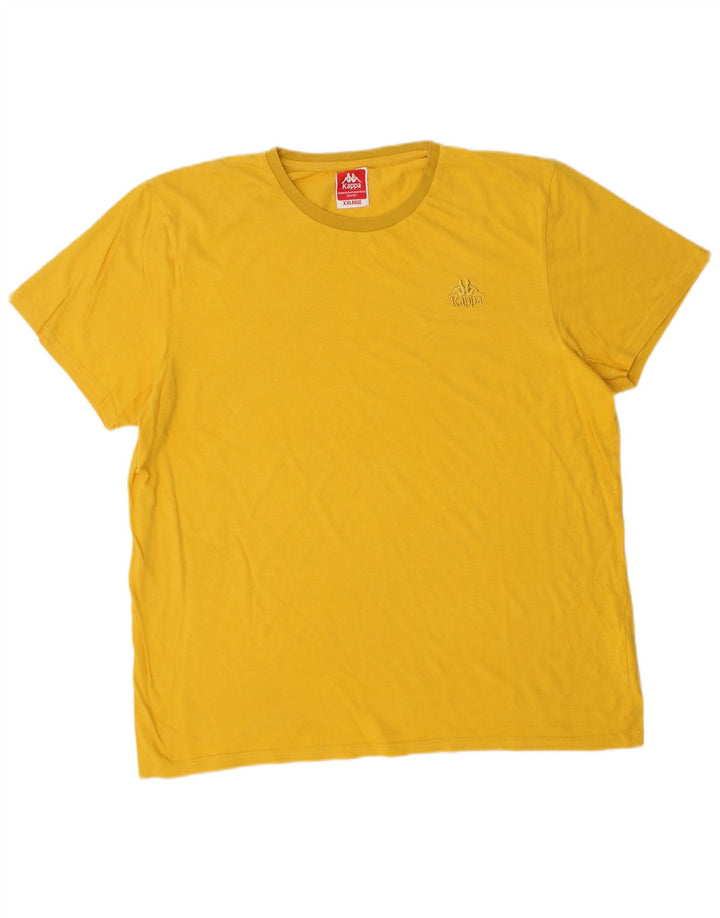 Camiseta masculina KAPPA Top 2XL algodão amarelo