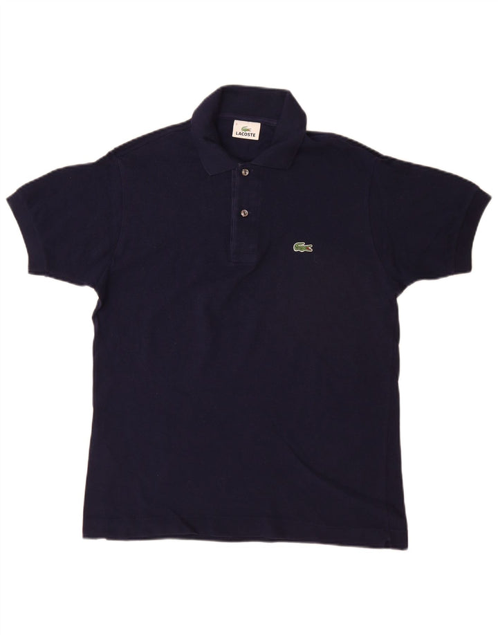 Camisa polo masculina LACOSTE tamanho 3 pequeno algodão azul marinho