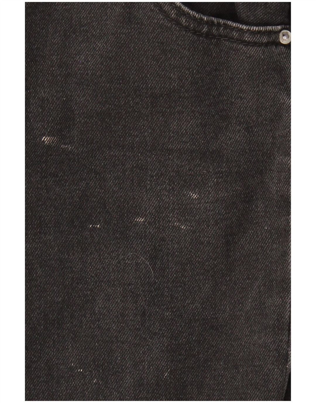 ZARA Mulheres Trafaluc Crop Wide Leg Jeans EU 36 XS W30 L23 Algodão Preto