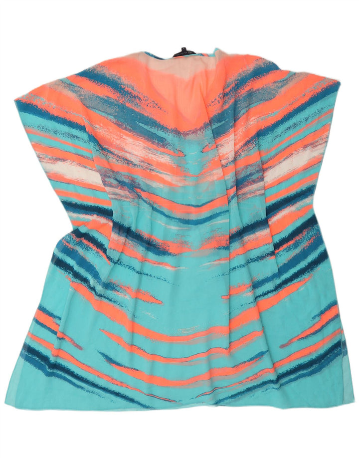 Vestido feminino transparente Marks & Spencer Kaftan Reino Unido 10 pequeno multicolorido