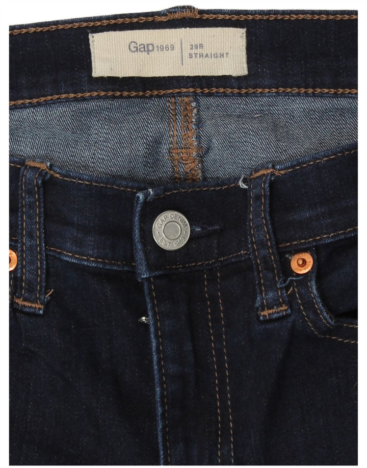 Jeans retos femininos Gap W29 L29 azul marinho