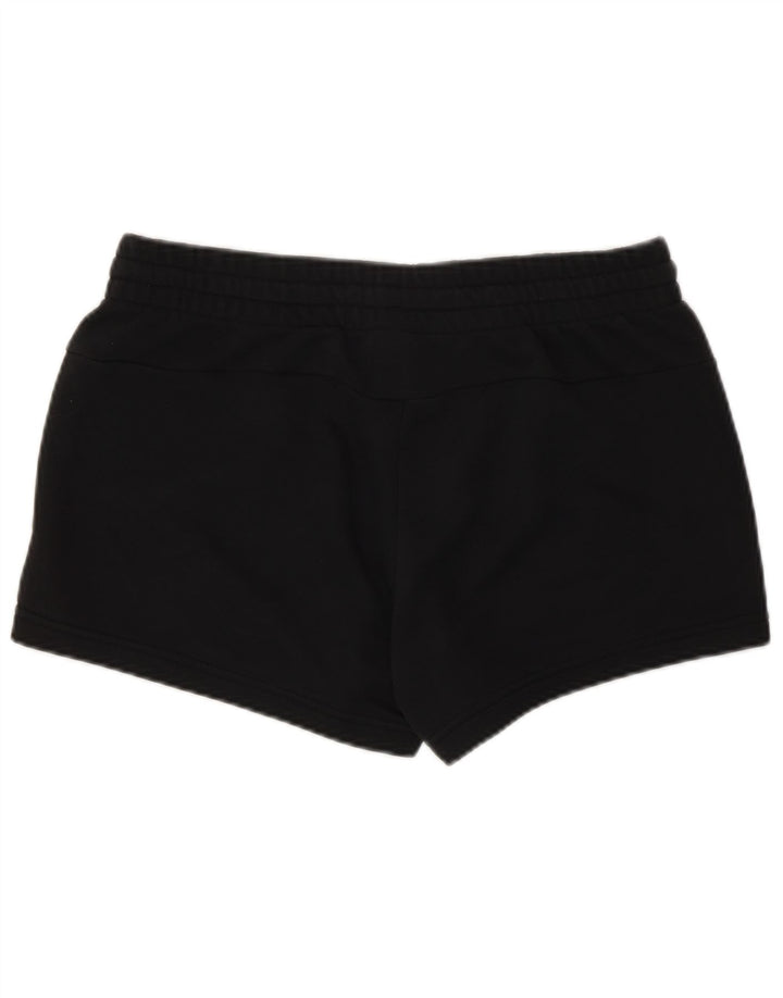Shorts esportivos gráficos femininos ADIDAS UK 12/14 médio preto algodão