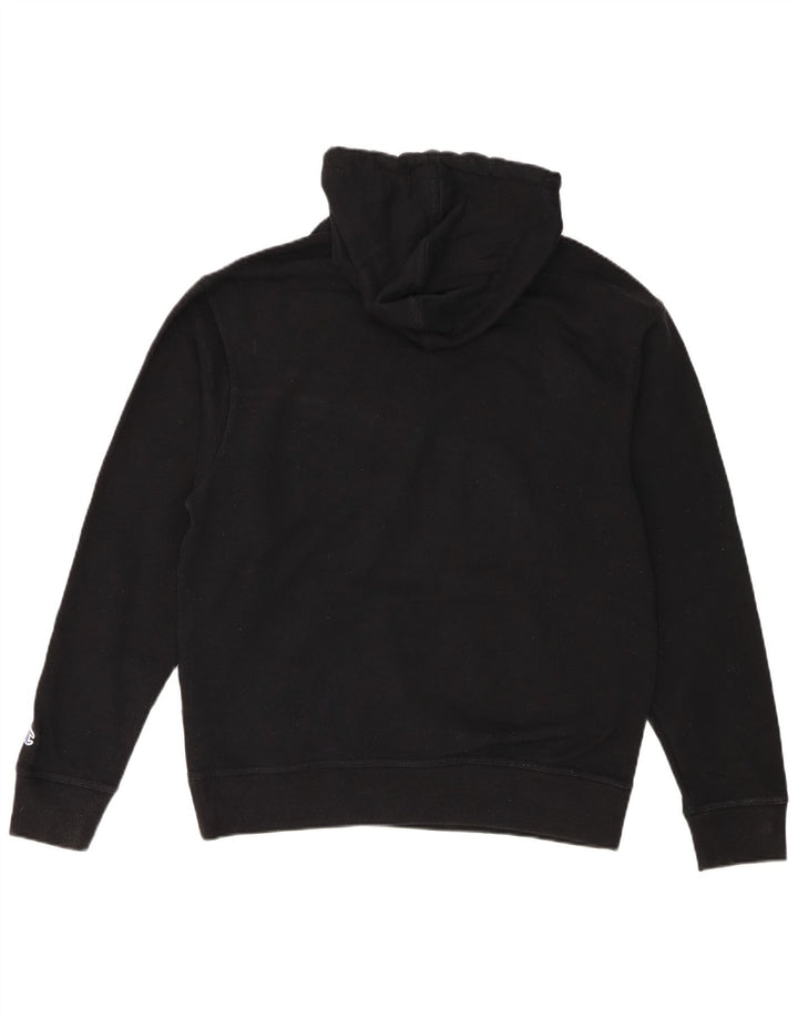 Jumper masculino com capuz Champion médio algodão preto