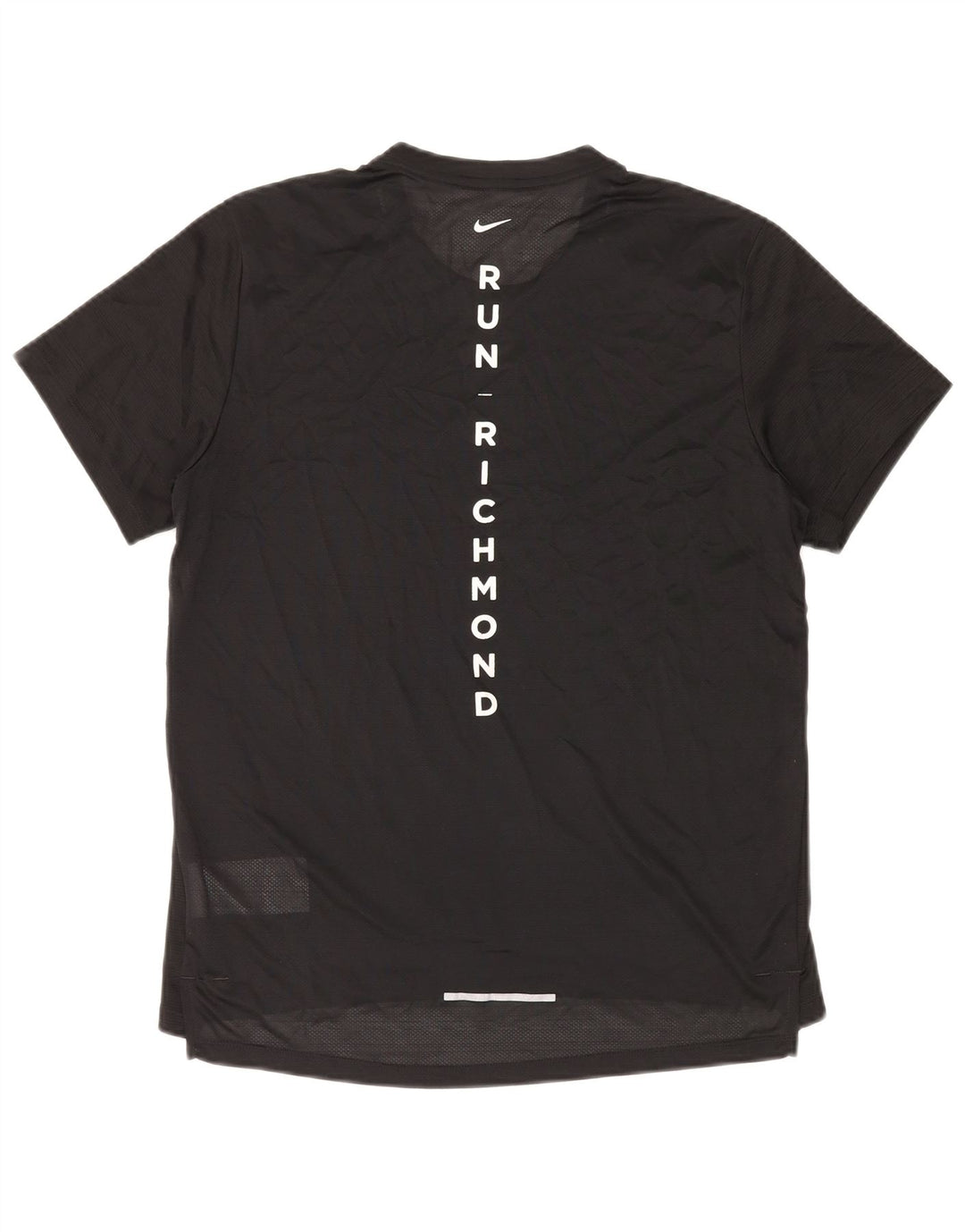 Camiseta feminina NIKE Dri Fit Graphic Top Médio Preto Poliéster
