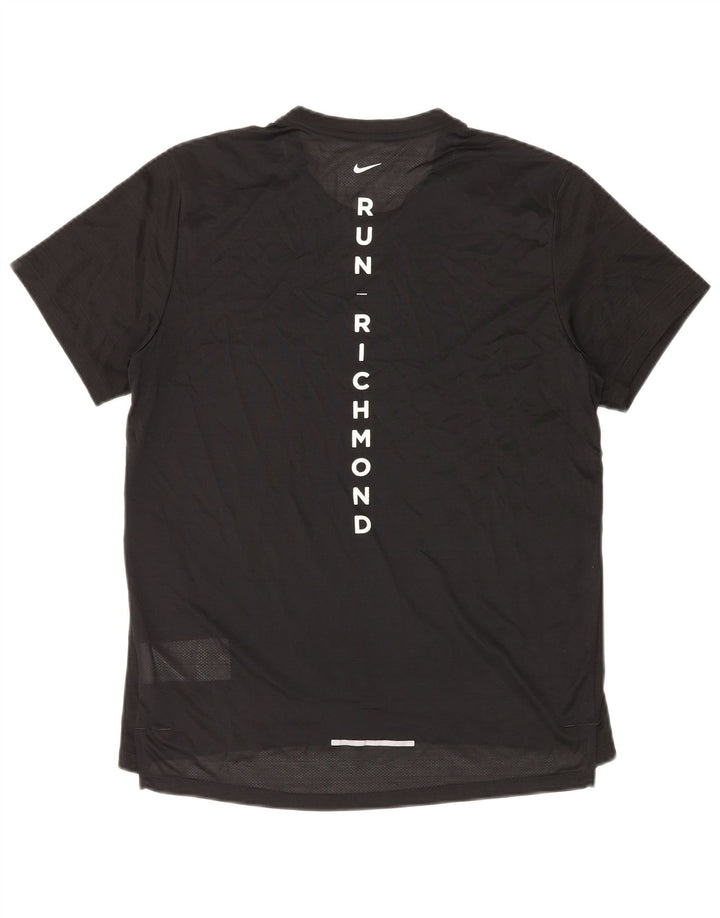 Camiseta feminina NIKE Dri Fit Graphic Top Médio Preto Poliéster