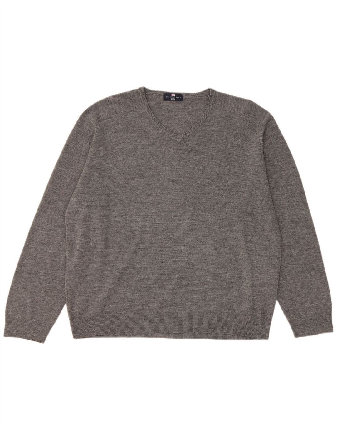 Suéter masculino Marks & Spencer com decote em V XL cinza acrílico