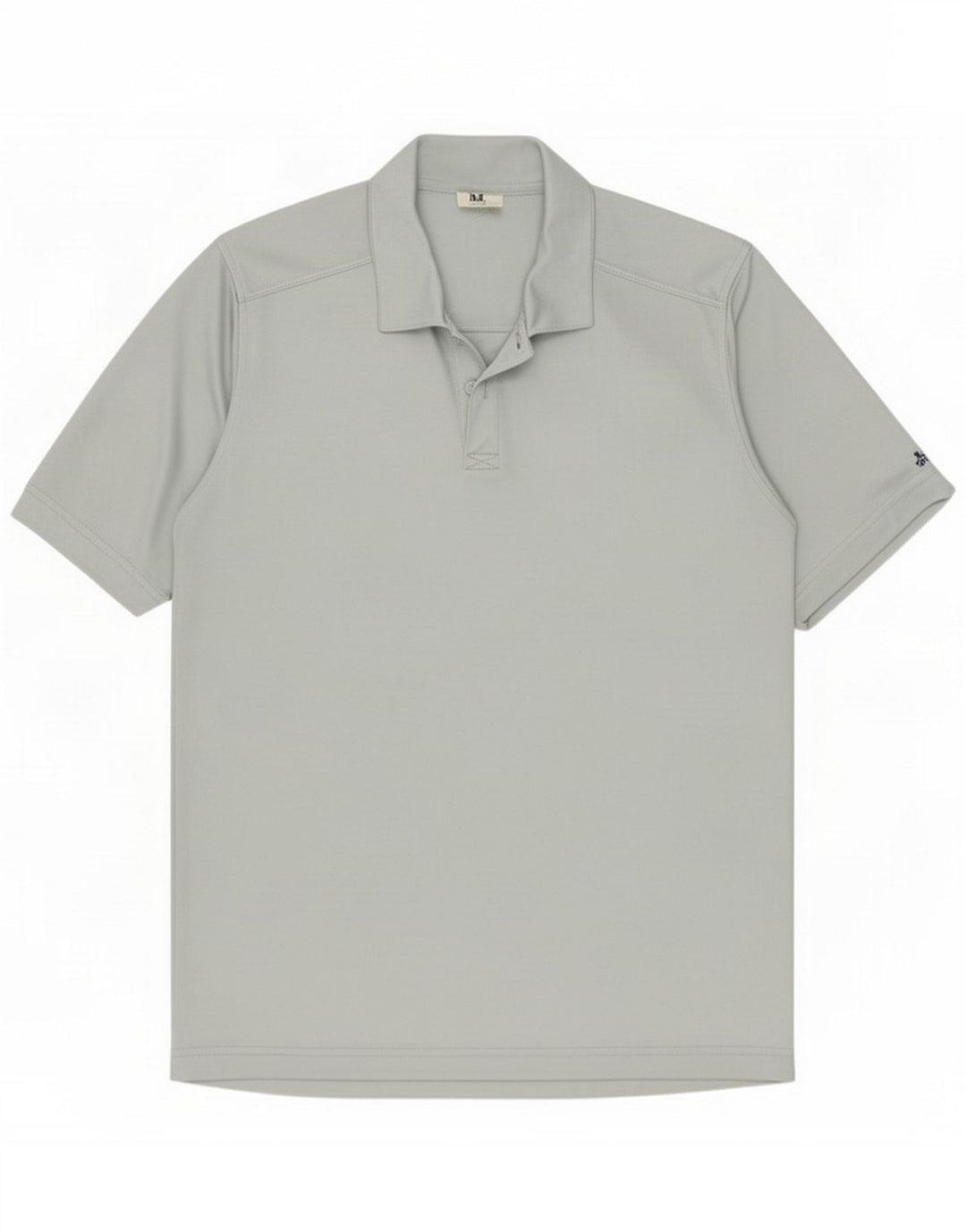 Camisa polo masculina Adidas cinza médio