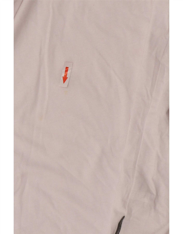Camisa polo masculina de rugby French Connection grande algodão branco