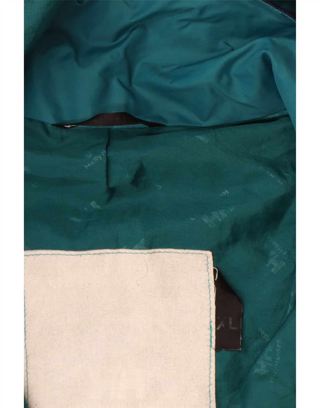 Jaqueta de chuva masculina HELLY HANSEN com capuz UK 42 XL azul marinho Colourblock