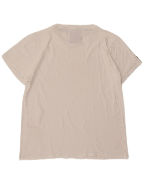 Camiseta gráfica masculina Superdry Top 2XL algodão branco