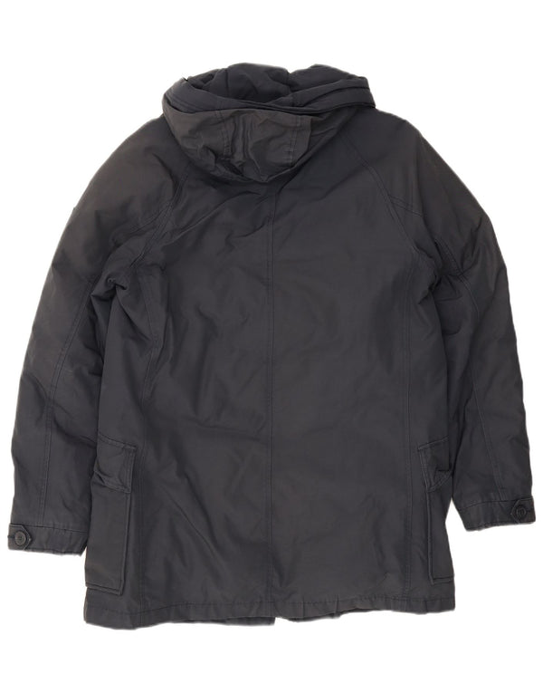 Jaqueta masculina Woolrich com capuz Parka UK 36 pequena azul marinho