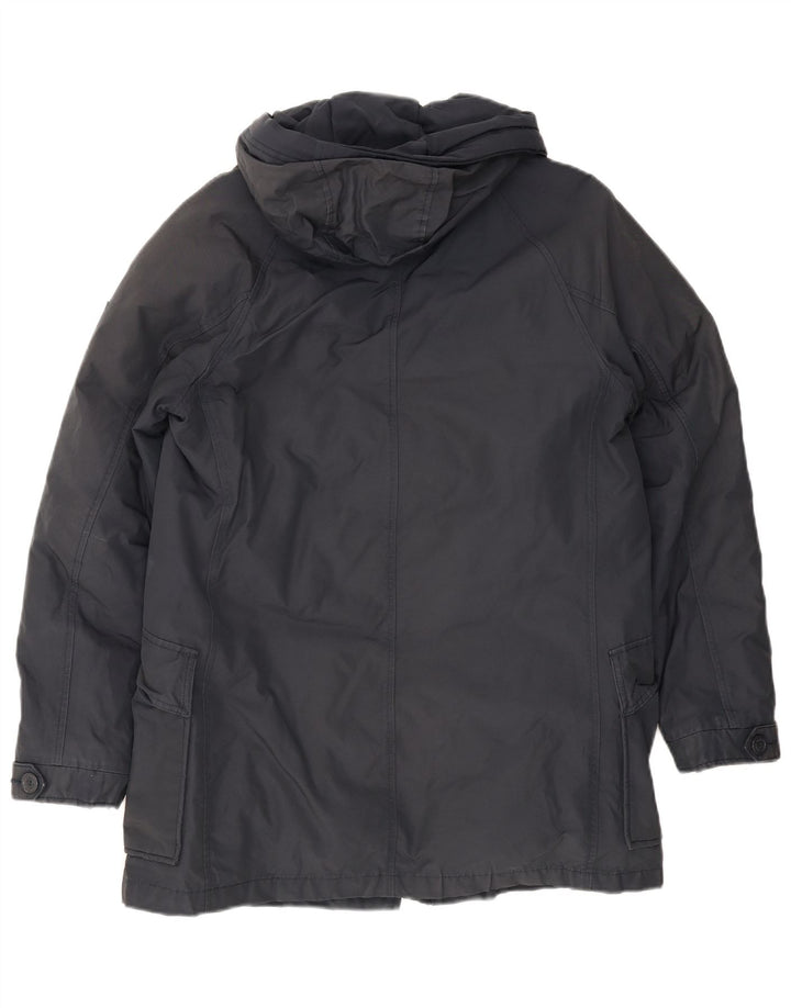 Jaqueta masculina Woolrich com capuz Parka UK 36 pequena azul marinho
