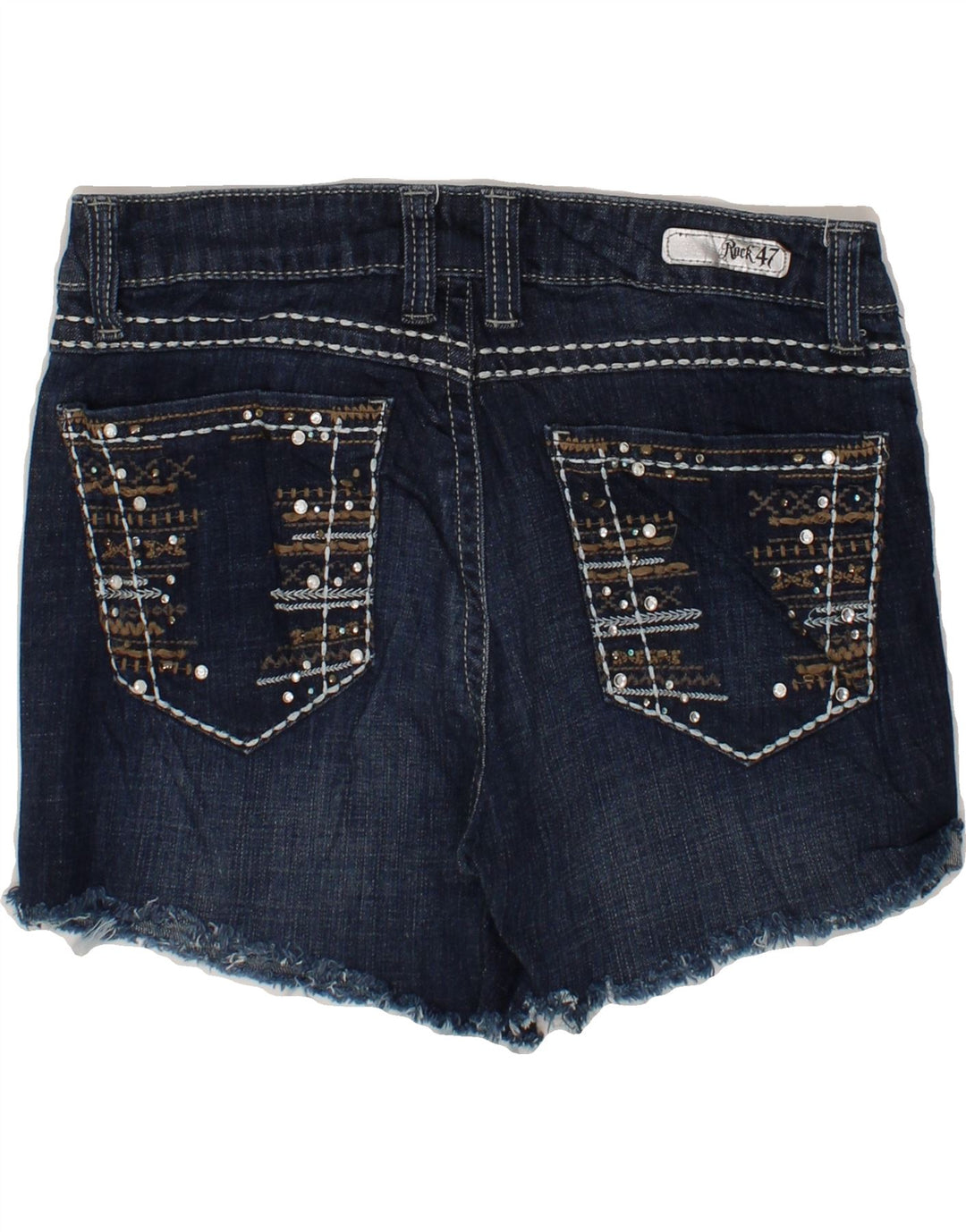 WRANGLER Womens Denim Shorts W29 Medium  Blue Cotton Vintage Wrangler and Second-Hand Wrangler from Messina Hembry 
