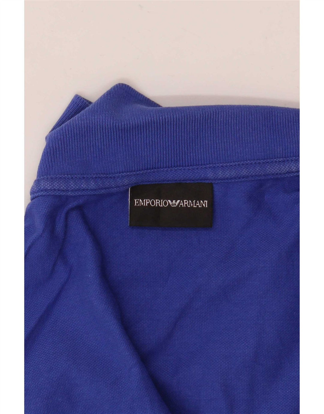 Camisa polo masculina Emporio Armani azul médio