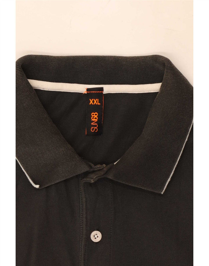 Sun68 Camisa polo masculina 2XL cinza