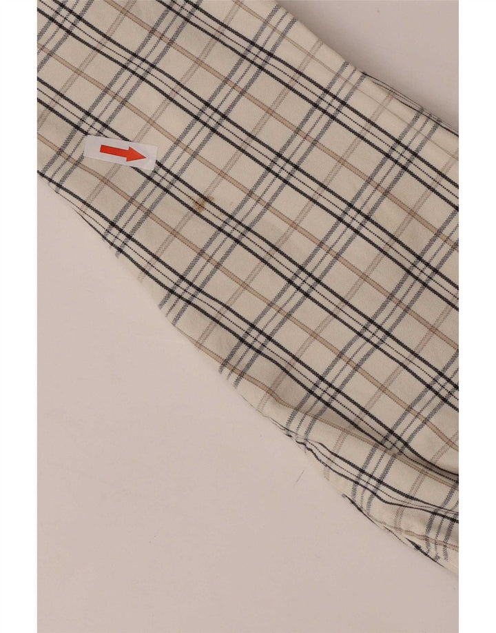 Camisa masculina Gas média xadrez branca