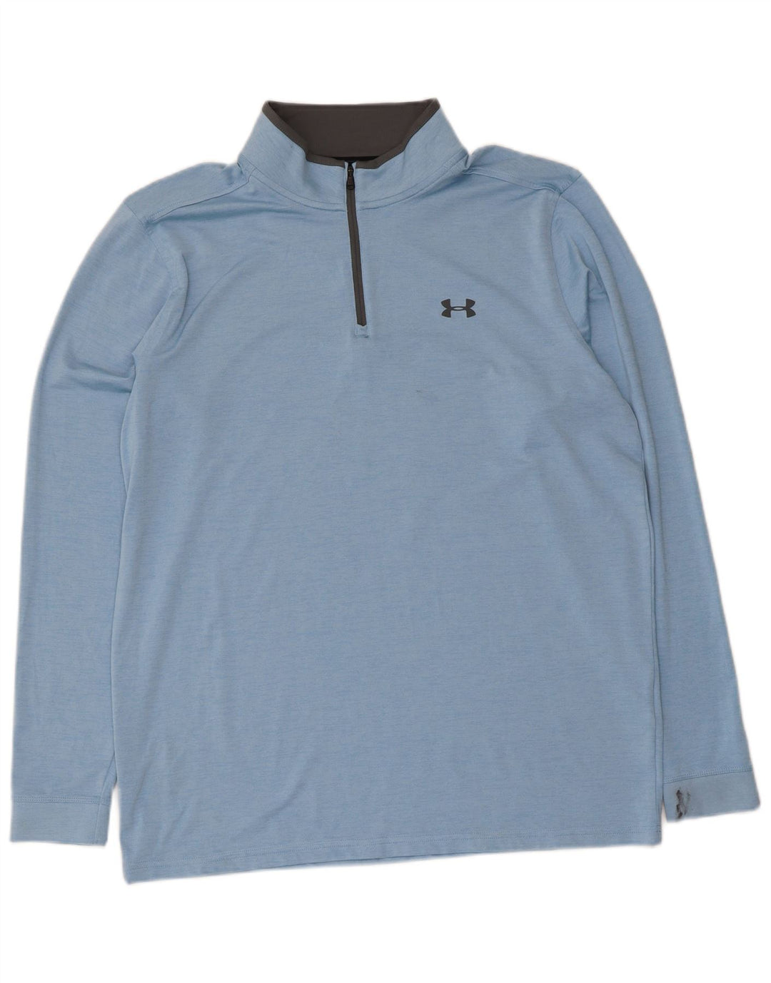 Under Armour masculino Heat Gear pulôver agasalho top grande azul salpicado