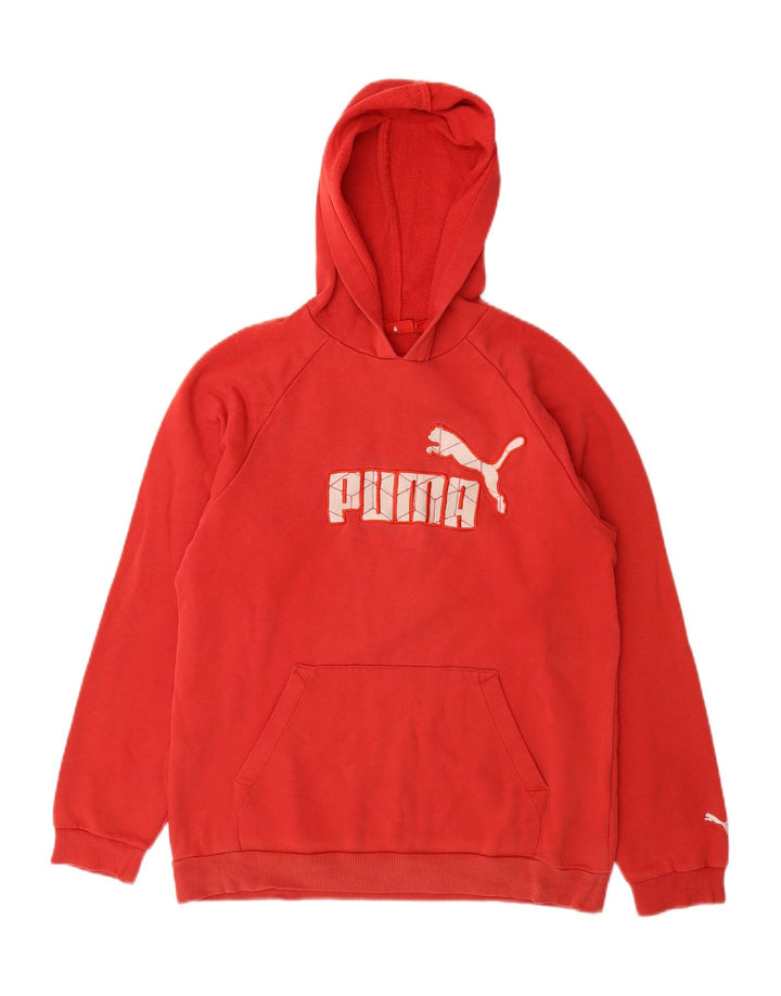 Jumper com capuz gráfico PUMA Boys 13-14 anos vermelho
