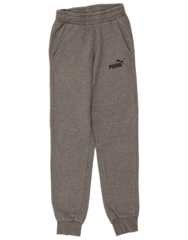 Calça de treino feminina Puma Joggers UK 4 XS cinza algodão