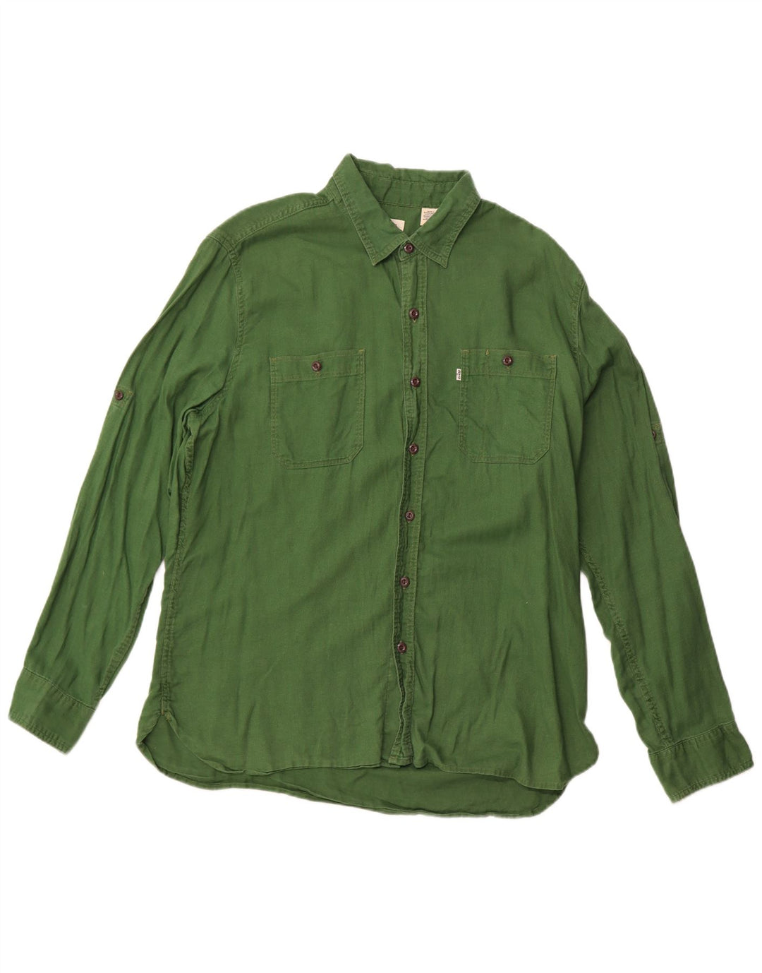 Camisa feminina LEVI'S UK 18 XL algodão verde