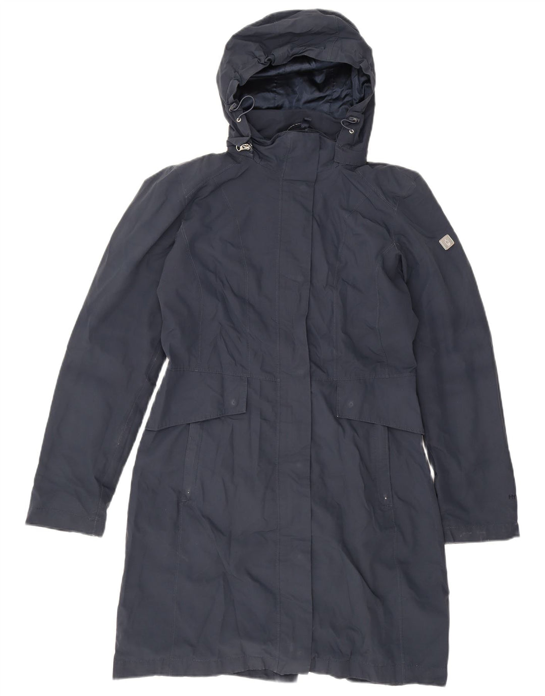 Capa de chuva feminina com capuz The North Face UK 14 poliéster azul marinho médio