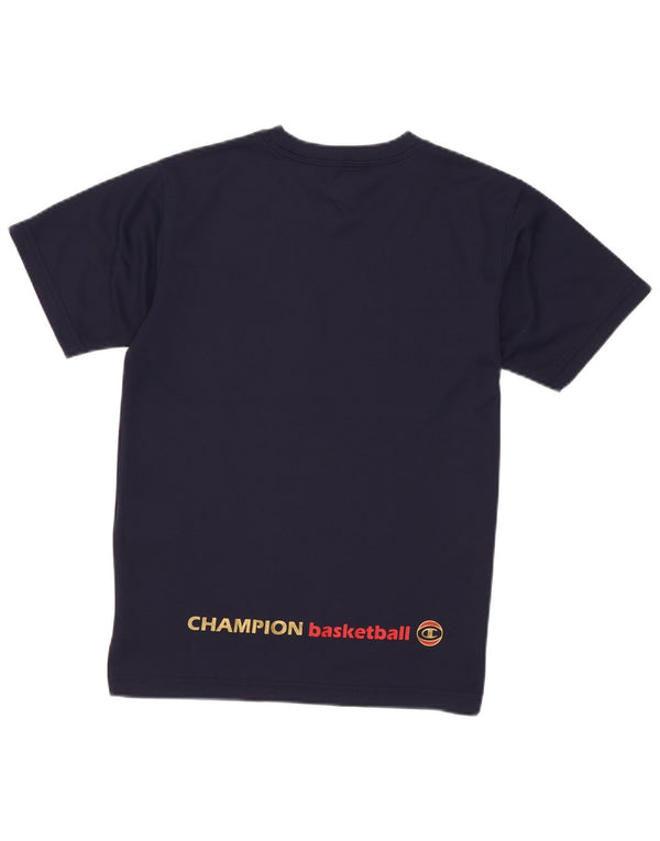 Camiseta Champion Boys Graphic 9-10 Anos Azul Marinho Poliéster