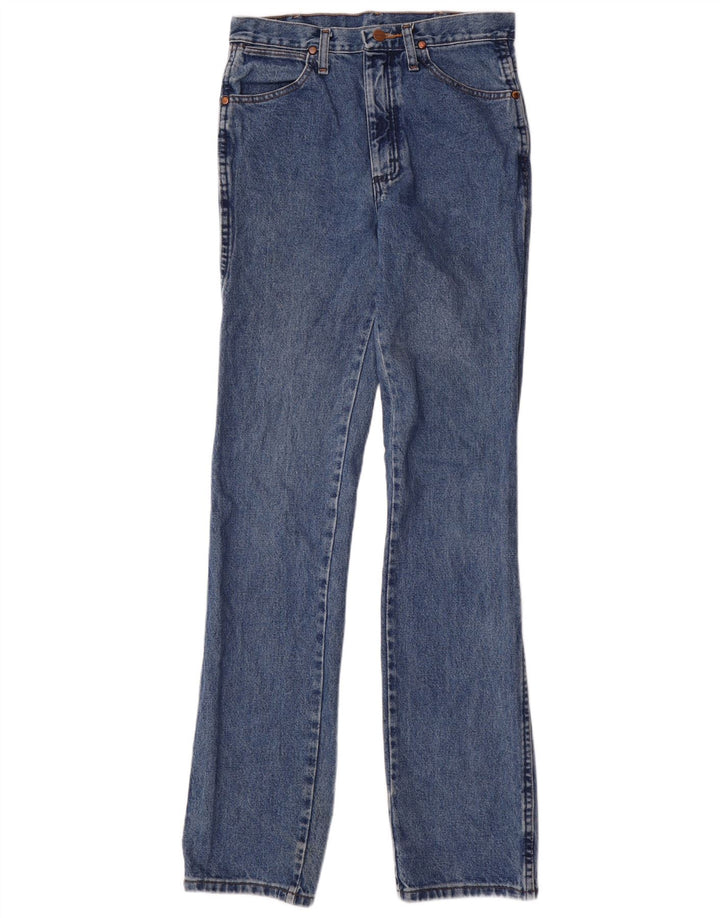 Jeans retos femininos Wrangler W29 L36 algodão azul