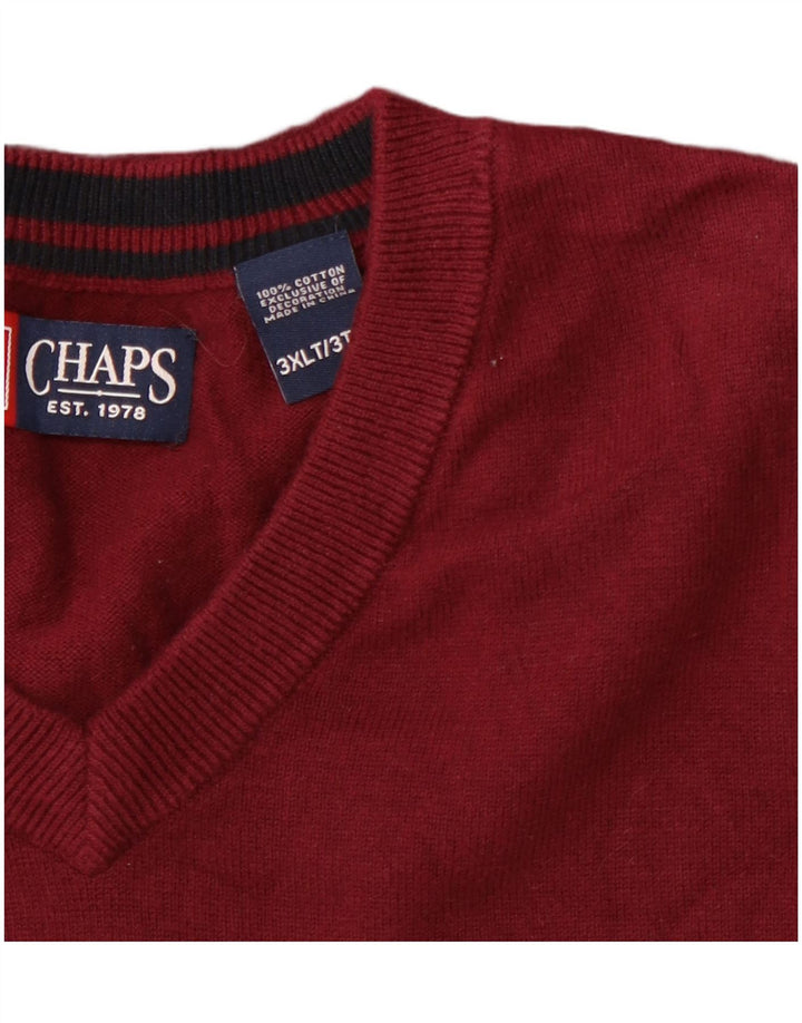 Regata masculina CHAPS colete 3XL algodão marrom