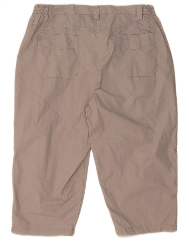 Bermuda feminina Mountain Warehouse UK 16 grande poliéster bege W34