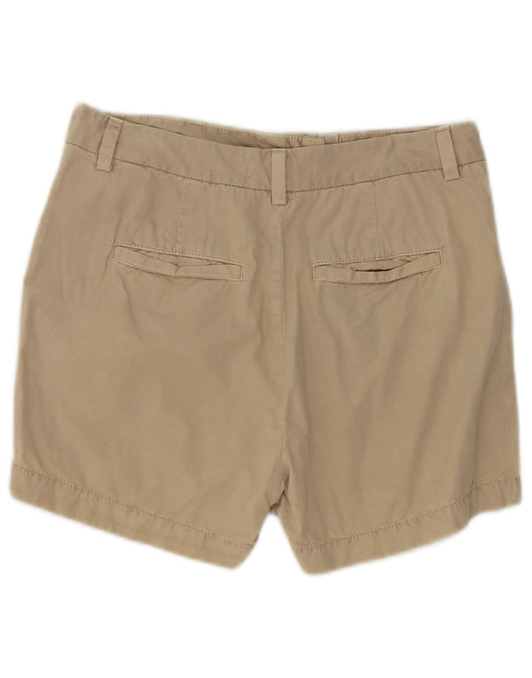 Shorts chino feminino Marks & Spencer Reino Unido 8 pequeno W28 algodão bege