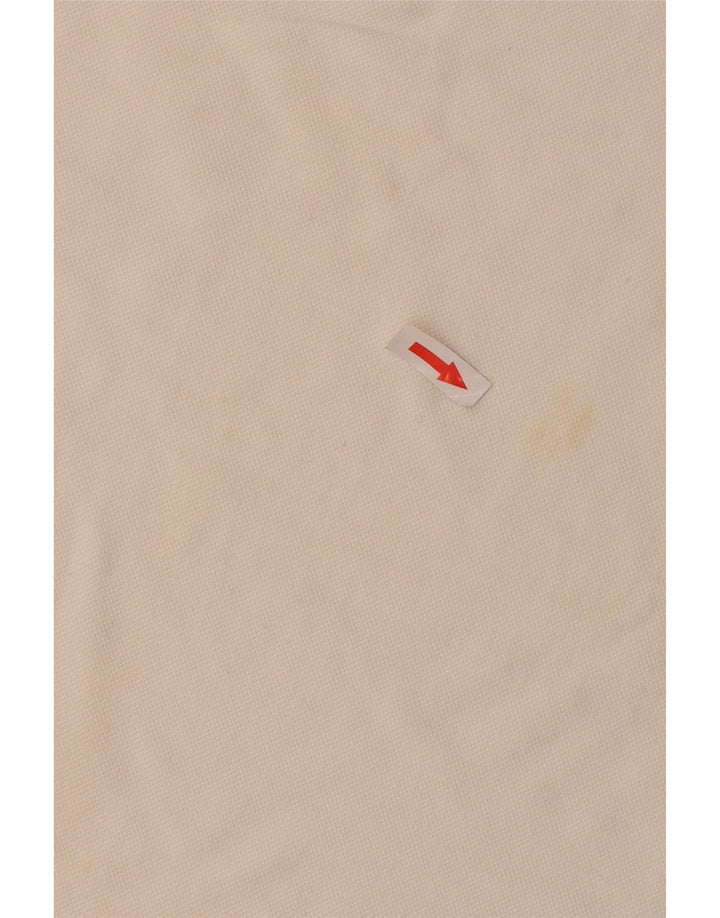 Camisa polo masculina Fred Perry 13-14 anos algodão branco