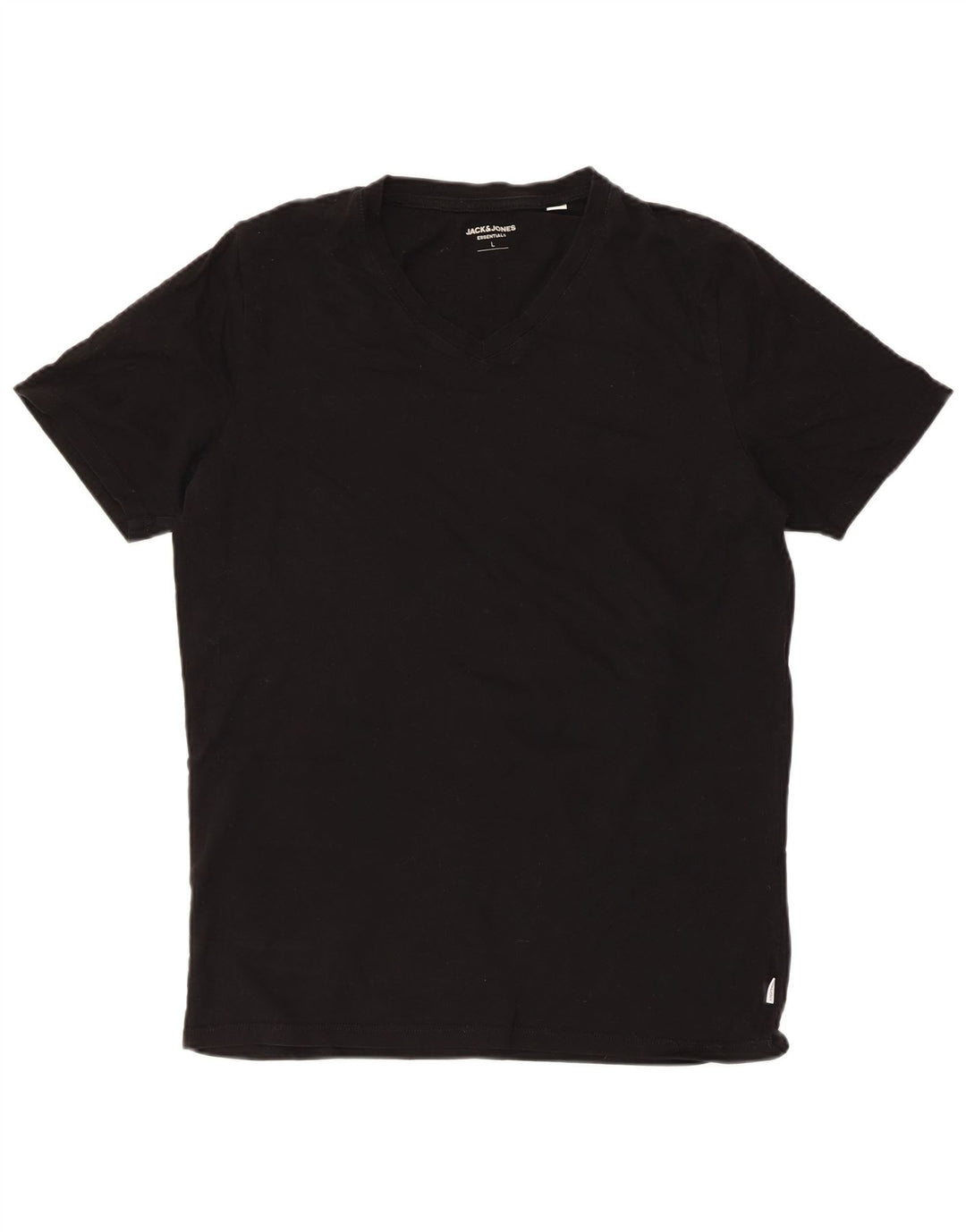 Camiseta masculina JACK & JONES grande algodão preto