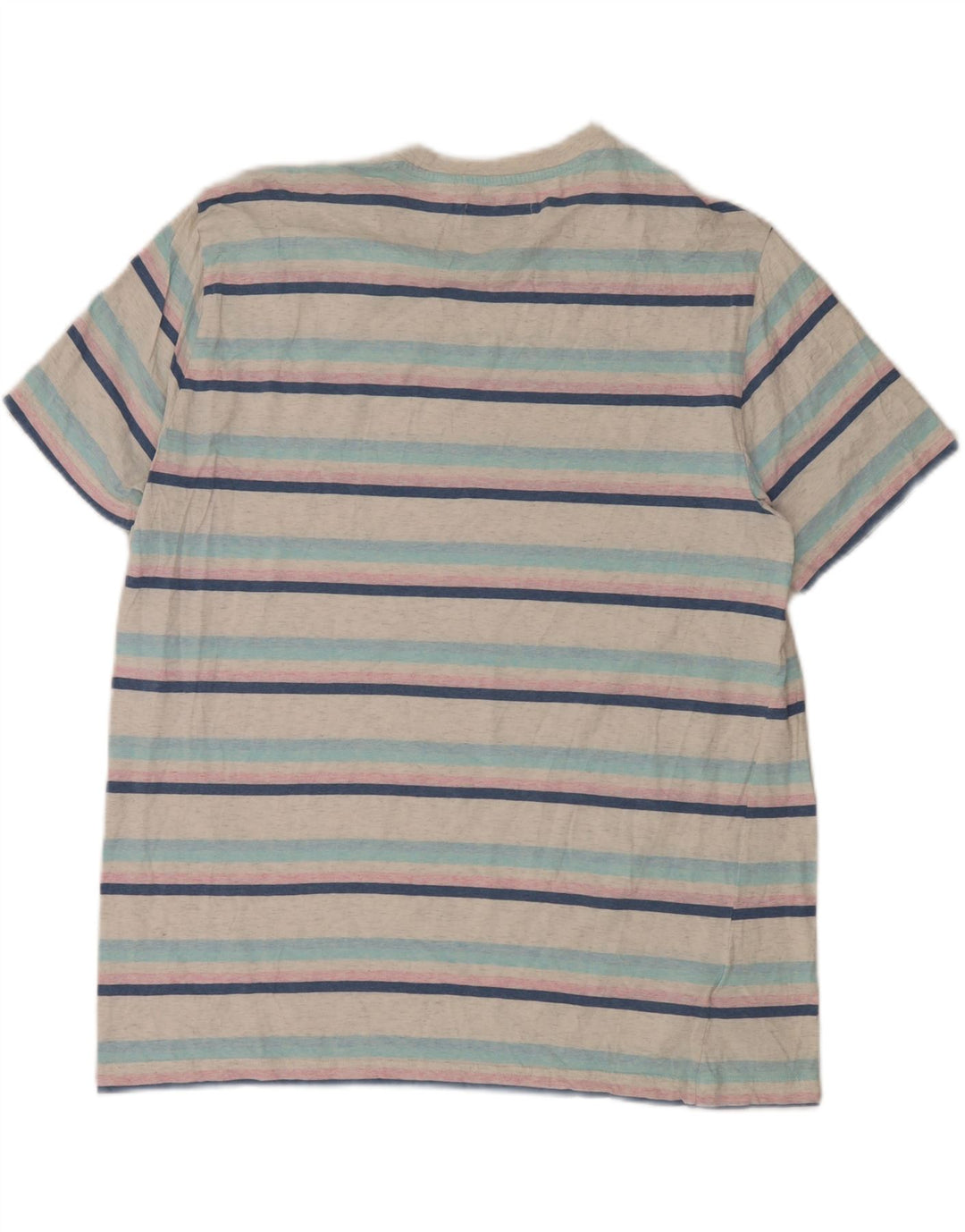 Camiseta masculina Penguin Top 2XL algodão listrado branco