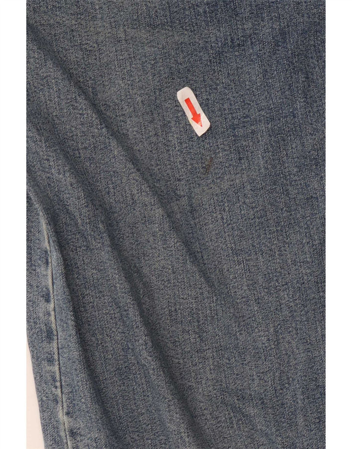 Calça jeans reta masculina Armani W32 L32 azul algodão