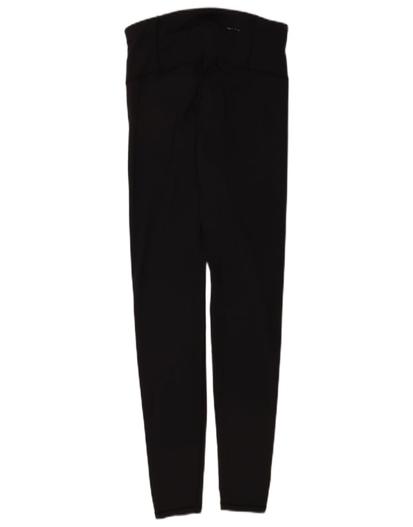Superdry Womens Graphic Leggings UK 10 Pequeno Poliéster Preto