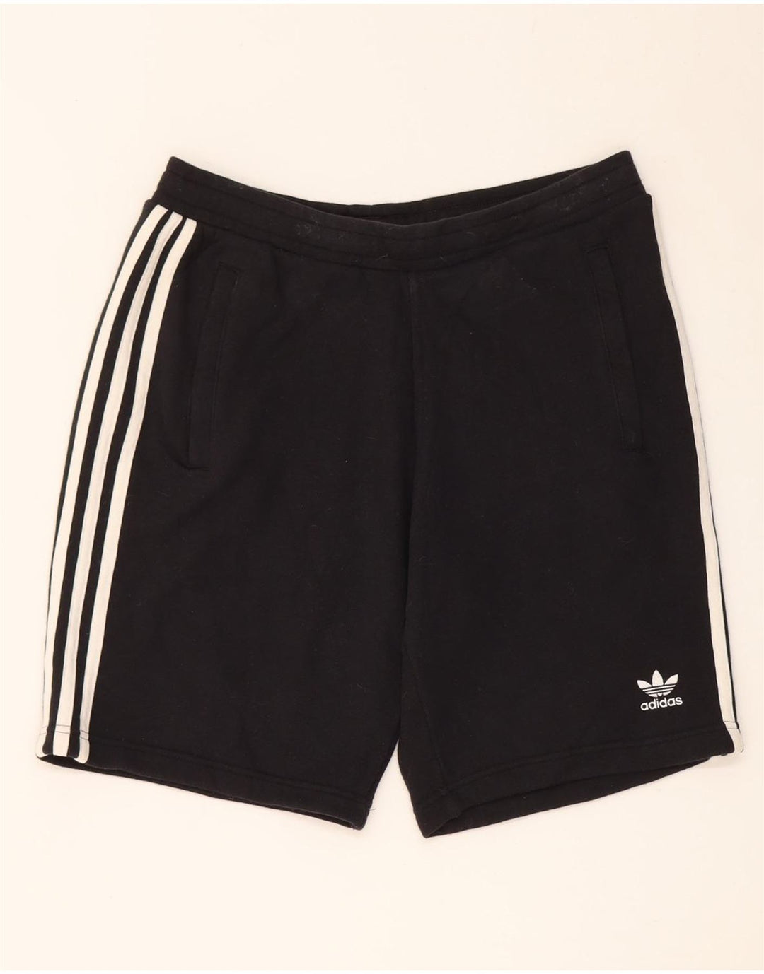 Adidas Mens Sport Shorts Médio Algodão Preto