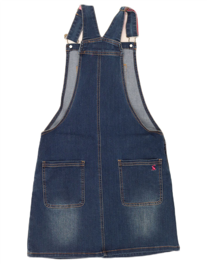 JOULES Vestido jeans para meninas 11-12 anos algodão azul