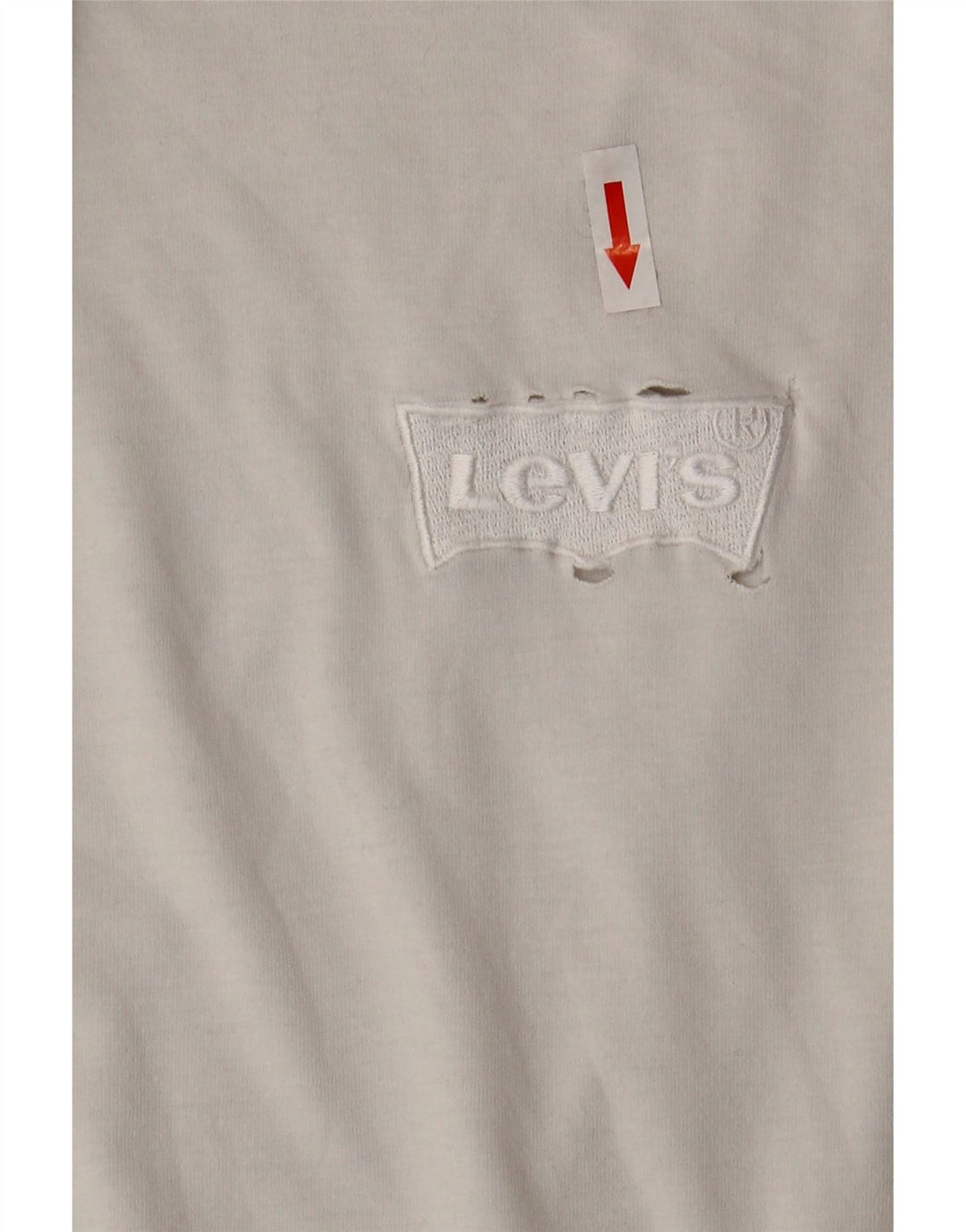 Camiseta masculina Levi's Relaxed Fit Top grande de algodão branco